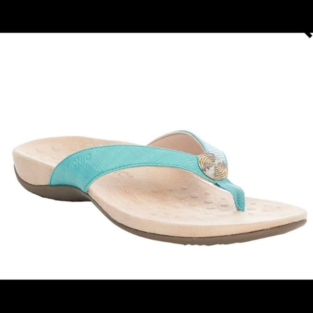 VIONIC Sz 8 Rest Hilda Comfort Leather Sandals